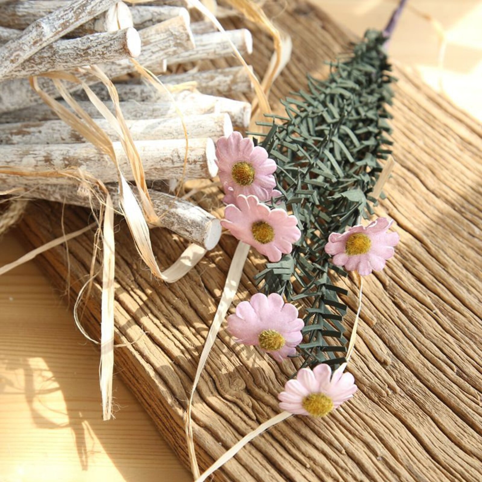 10 PCS small silk artificial flower ecological PE small daisy Etsy