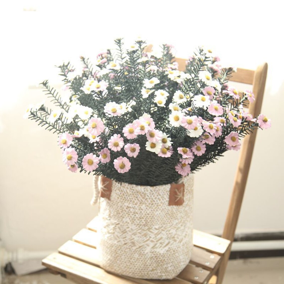 10 PCS small silk artificial flower ecological PE small daisy Etsy