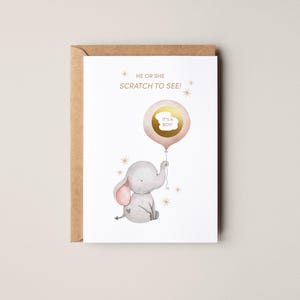 à gratter selon le sexe du garçon ou de la fille | carte à gratter pour révéler le genre | Surprise de sexe pour baby shower | Annonce du sexe du bébé