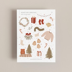 Stickervel kerststickers | Kerststickerset | Feestdagen | Stickervel | Dagboekstickers | Cadeau voor haar | Kerstplanner