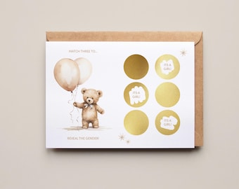 Boy Or Girl Gender Reveal Scratch Card | Scratch Off Card For Gender Reveal | Baby Shower Gender Surprise | Baby Gender Announcement