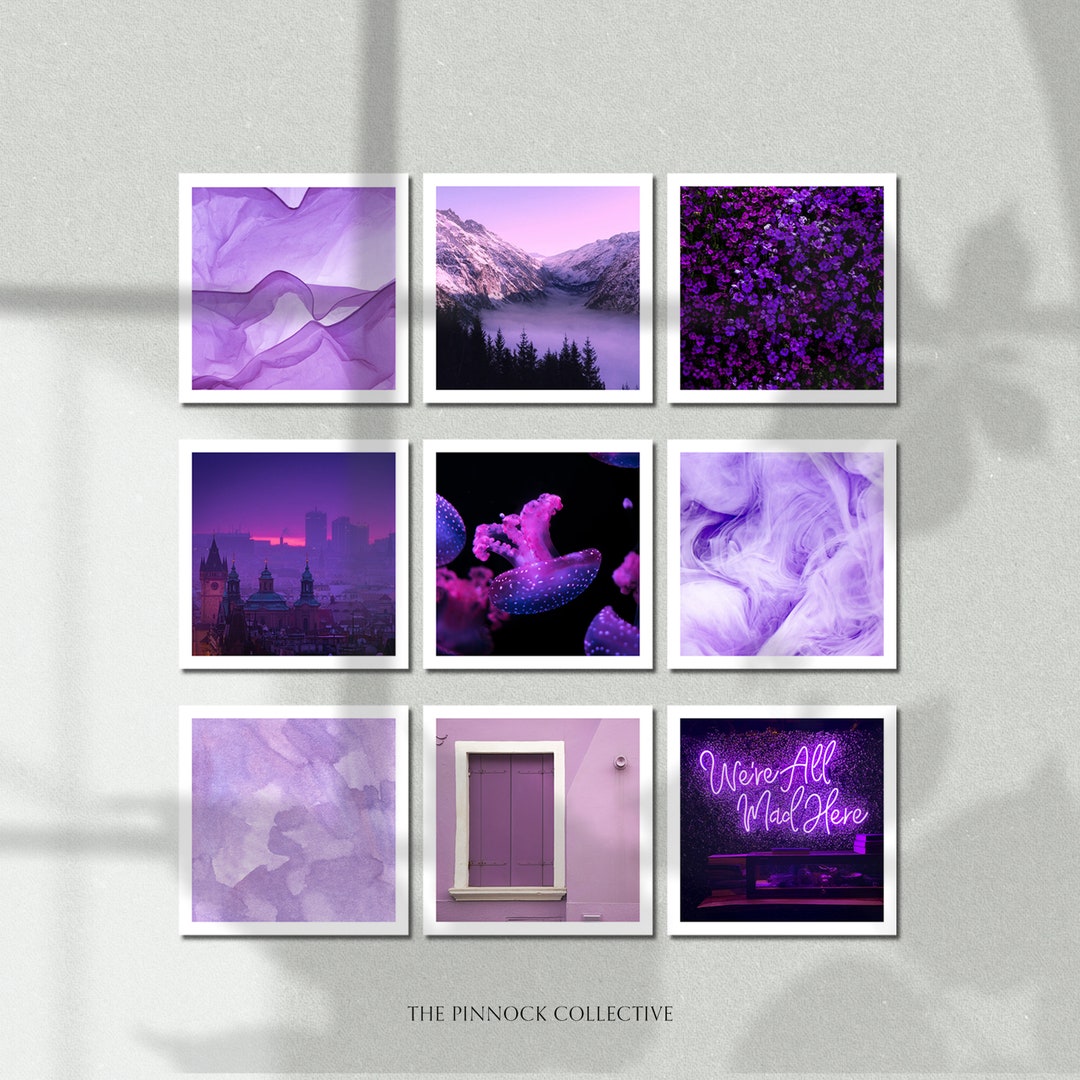 Purple Aesthetic Sticker Pack, Perfect for Journaling and Scrapbooking ...