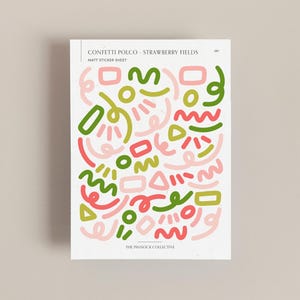 Sommer Konfetti Polco Stickerbogen, perfekt zum Dekorieren von Fotokarten, Konfetti Stickern, Kpop Stickern, Toploader Stickern, Deko Stickern