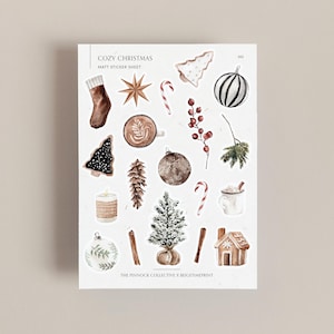 Sticker Sheet Christmas Stickers | Christmas Sticker Set | Holidays | Sticker Sheet | Journal Stickers | Gift for her | Christmas Planner
