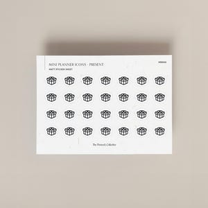 Foglio di adesivi Mini Icons singoli / Adesivi per planner funzionali / Promemoria compleanno / Regalo / Adesivi per planner / Perfetti per planner Hobonichi