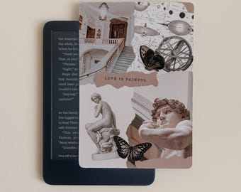Light Academia Kindle Paperwhite Case Insert | Kindle Accessories | Accessories for Kindle | Bookish Case inserts | E-reader inserts | Books