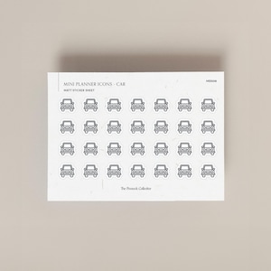Vel met enkele stickers met minipictogrammen | Functionele plannerstickers | Autobetalingen |  Gas | Plannerstickers | Perfect voor Hobonichi-planner