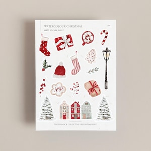 Stickervel kerststickers | Kerststickerset | Feestdagen | Stickervel | Dagboekstickers | Cadeau voor haar | Kerstplanner