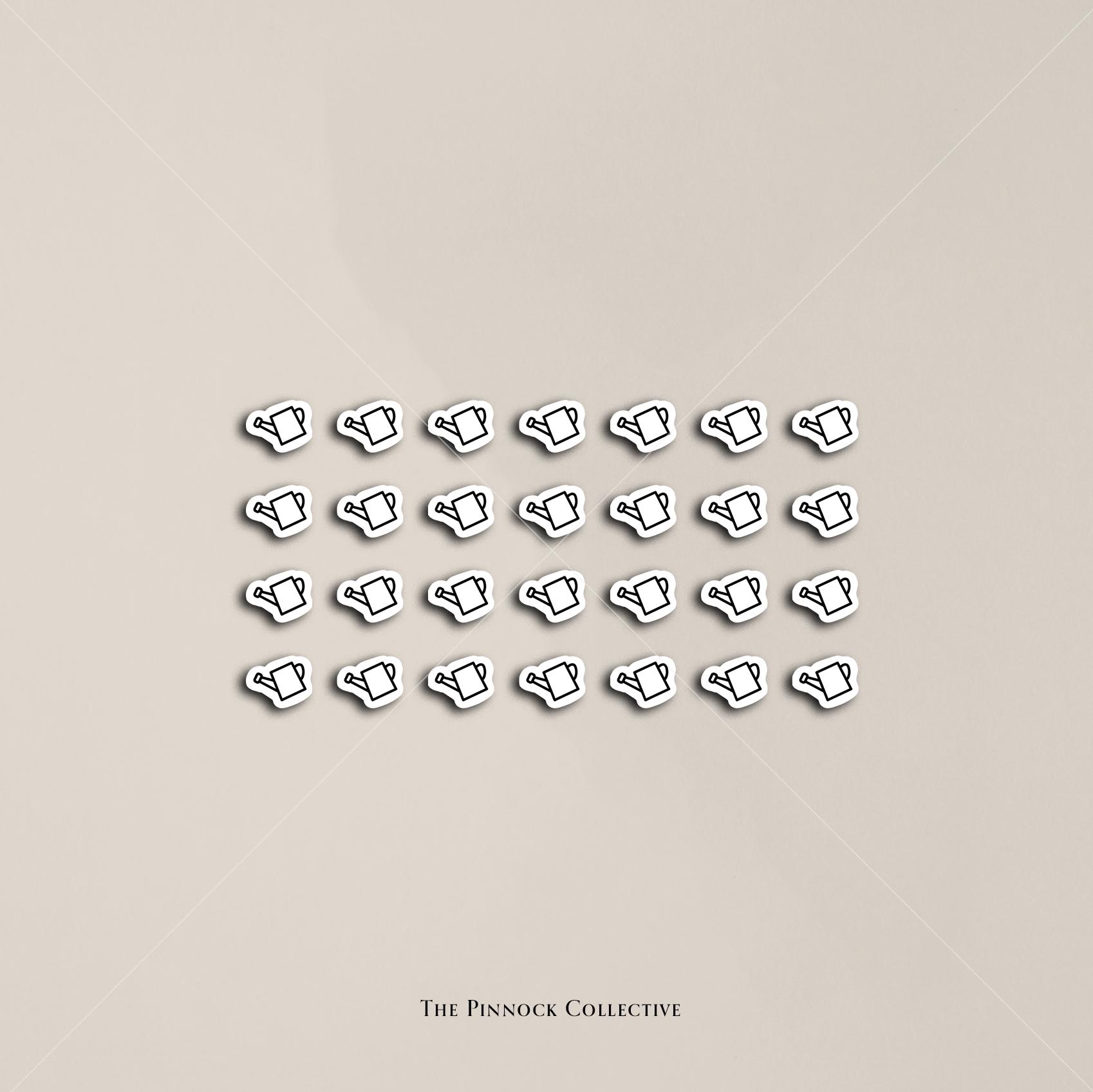 Single Mini Icons Stickers Sheet | Functional Planner Stickers | Water ...