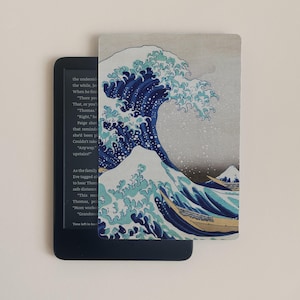 Funda para Kindle / Bellas Artes / Funda para Kindle Paperwhite / Accesorios para Kindle / Fundas para libros / Funda para lector electrónico / La Gran Ola