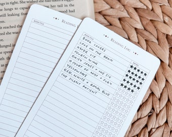 Book Tracker bookmark | Cute bookmark | Reading list bookmark | 2025 book tracker