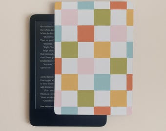 Bright Gridded Kindle Paperwhite Case Insert: Bookish E-reader Accessory