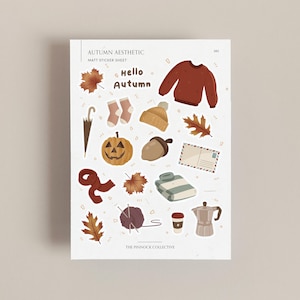 Planner Sticker Sheet | Autumn stickers | October | Fall Stickers | Scrapbook stickers | Seasonal Stickers | Halloween stickers