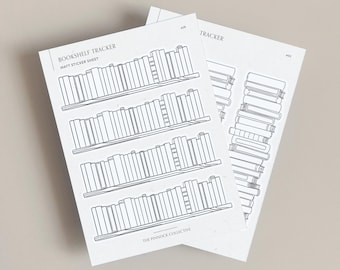 Book tracking stickers bundle | Rating Stickers | Book tracking | Tracker | Book Planner Sticker | Reading Journal Stickers | 2026 Book Goal