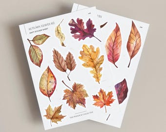 Autumn & Fall Leaves bundle | Seasonal Journalling | Autumn Stickers | Fall season | Jumpers | Autumn Leaves | Planner Stickers