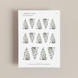 Stickervel kerststickers | Kerststickerset | Feestdagen | Dagboekstickers | Cadeau voor haar | Kerstplanner | Kerstbomen