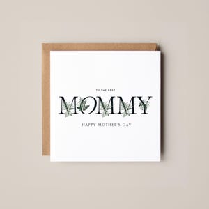 Moederdagkaart | Leuke Moederdagkaart | Moeder | Mummie | Moeder | Mam | Cadeau voor haar | Bloemen moederkaart | Ouderkaart | Feestmoeder