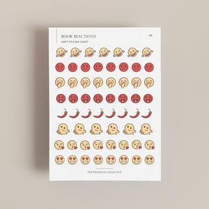 Adesivi per annotazioni sui libri / Adesivi per reazioni sui libri / Accessori per libri / Adesivi per la lettura / Foglio di adesivi per pianificatori / Diario di lettura