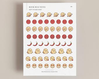 Book annotating stickers | Book Reaction Stickers | Book accessories | Reading Stickers | Planner Sticker Sheet | Reading Journal