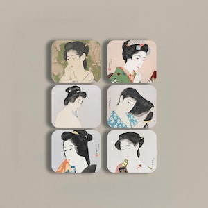 Stickers Art classique | Autocollants Goyo Hashiguchi | Femmes japonaises | Art japonais | Illustrations japonaises | Japon | Autocollants artistiques