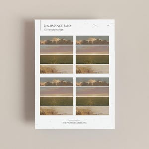 Renaissance Art | Sticker Sheet | Washi tape style stickers | Classical art paintings