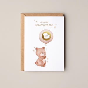 à gratter selon le sexe du garçon ou de la fille | carte à gratter pour révéler le genre | Surprise de sexe pour baby shower | Annonce du sexe du bébé