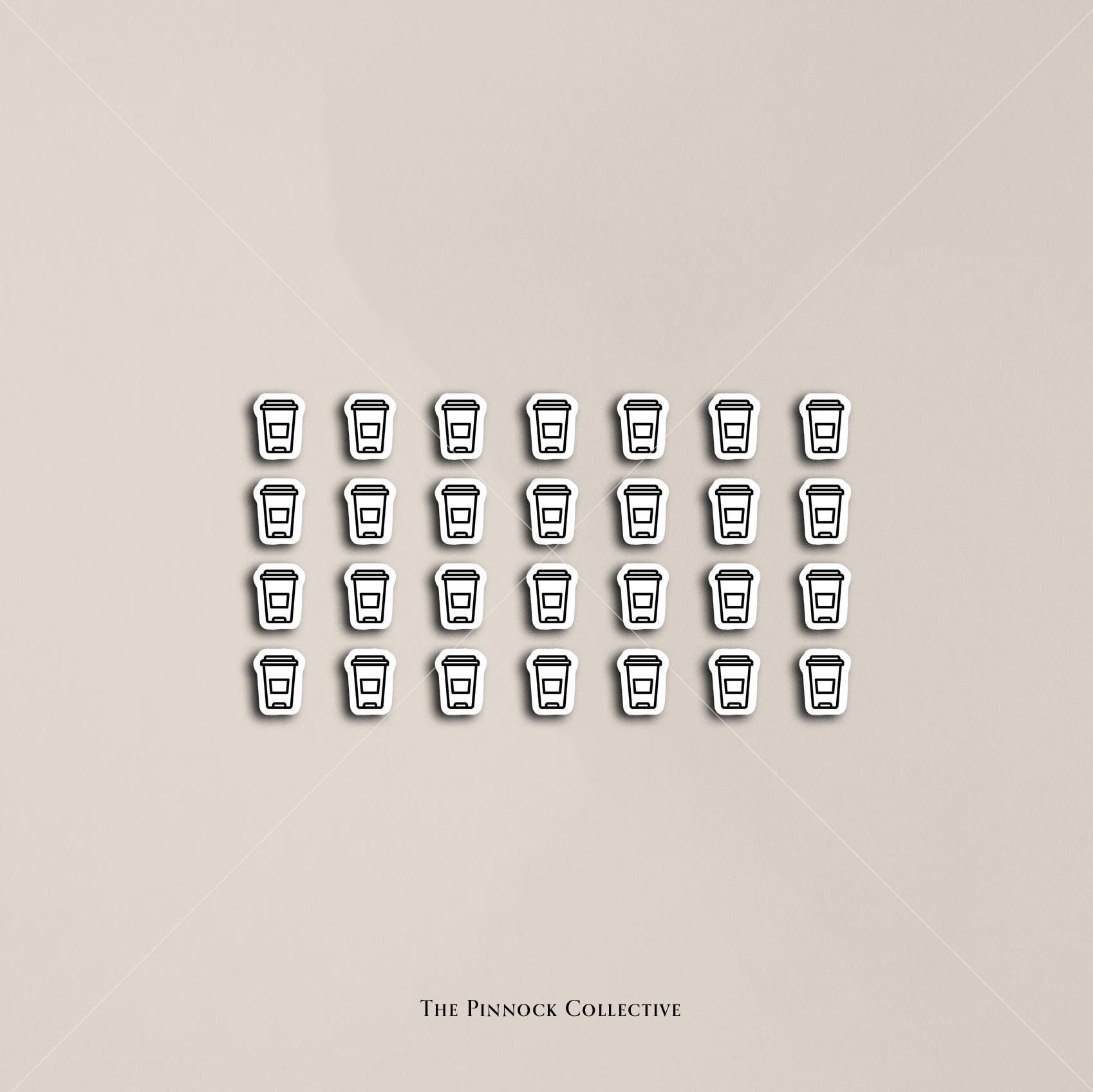 Single Mini Icons Stickers Sheet | Functional Planner Stickers | Trash ...
