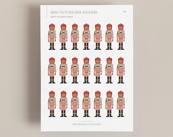 Christmas Planner Sticker Sheet | Nutcracker stickers | Christmas gift themed stickers | Christmas planner scrapbook | seasonal stickers