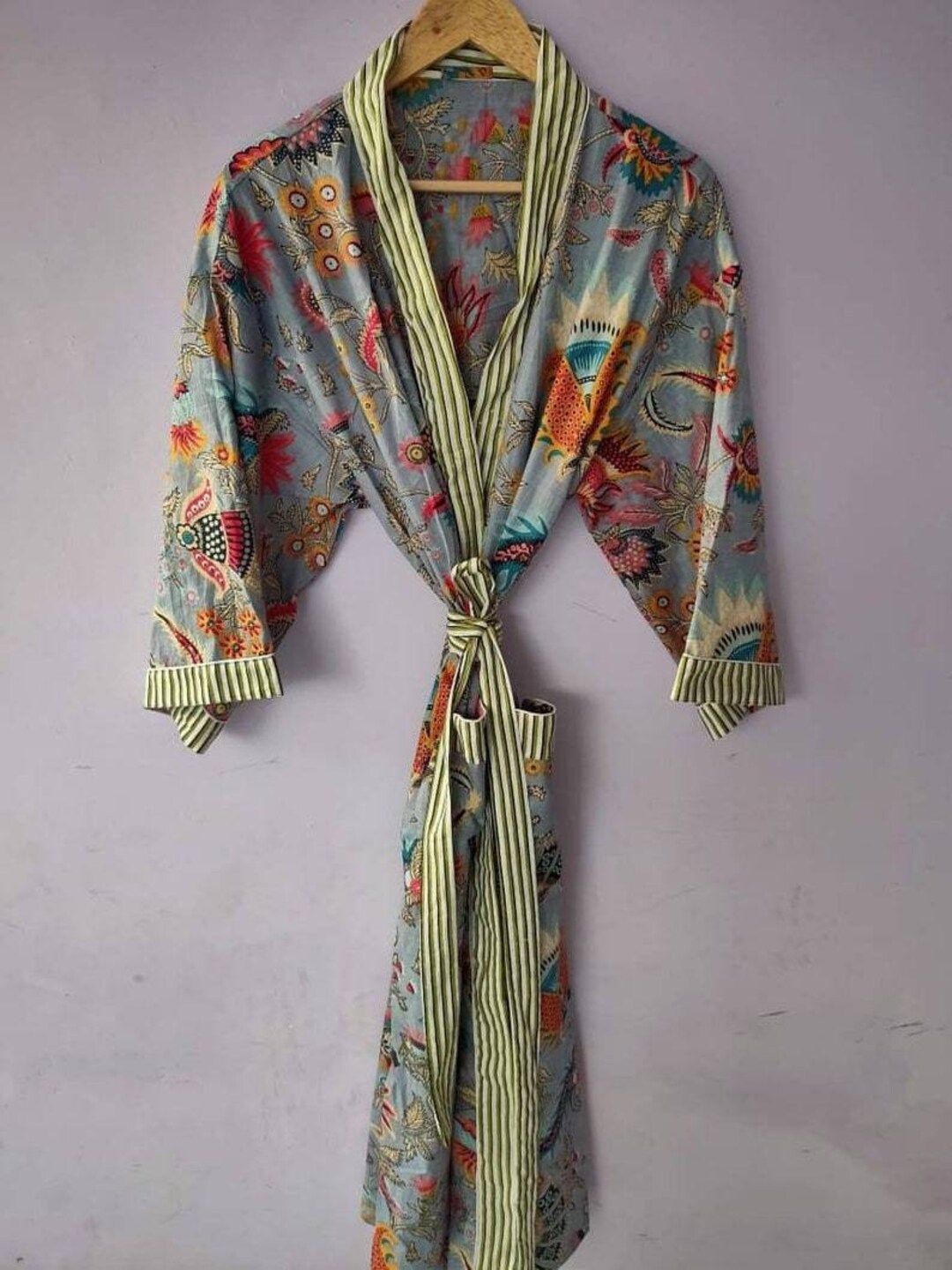 Cotton Kimono Women Wear Body Crossover Bridesmaid Dressing - Etsy