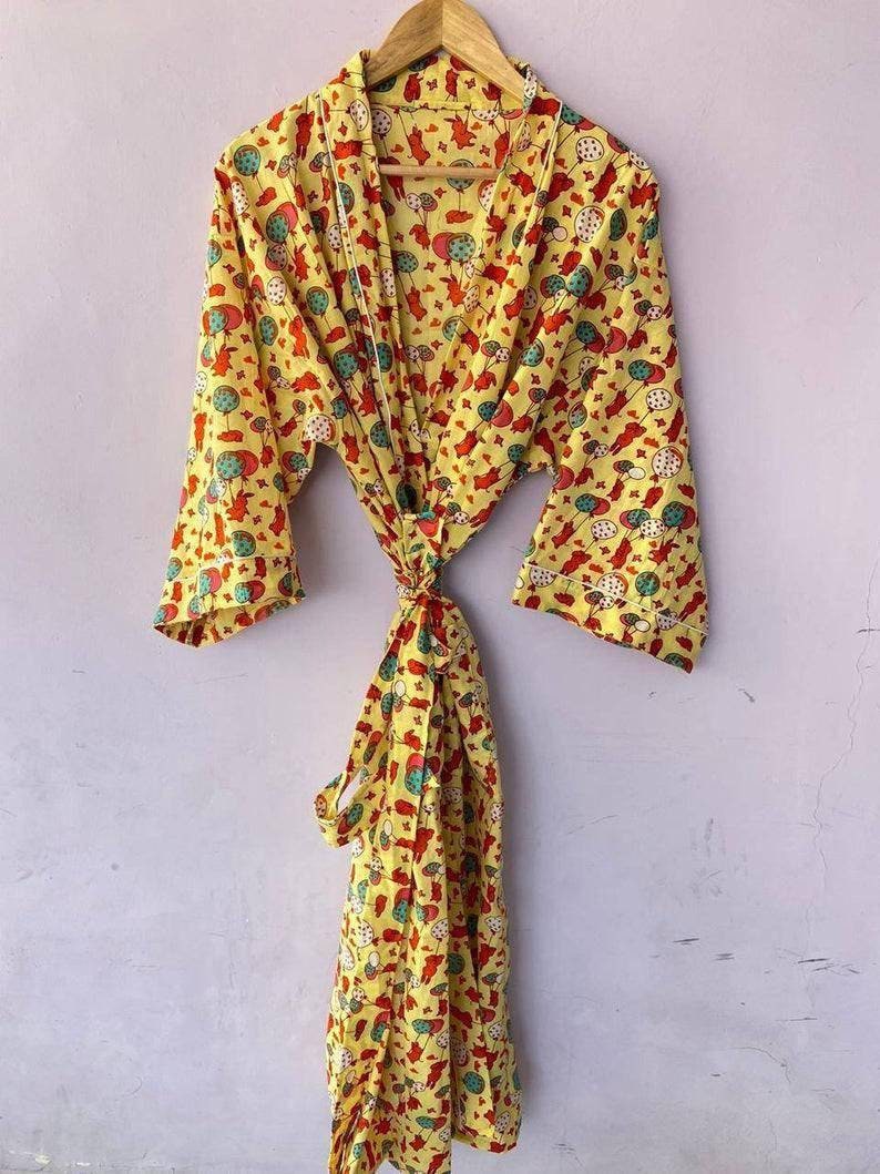 Cotton Kimono Women Wear Body Crossover Bridesmaid Dressing - Etsy