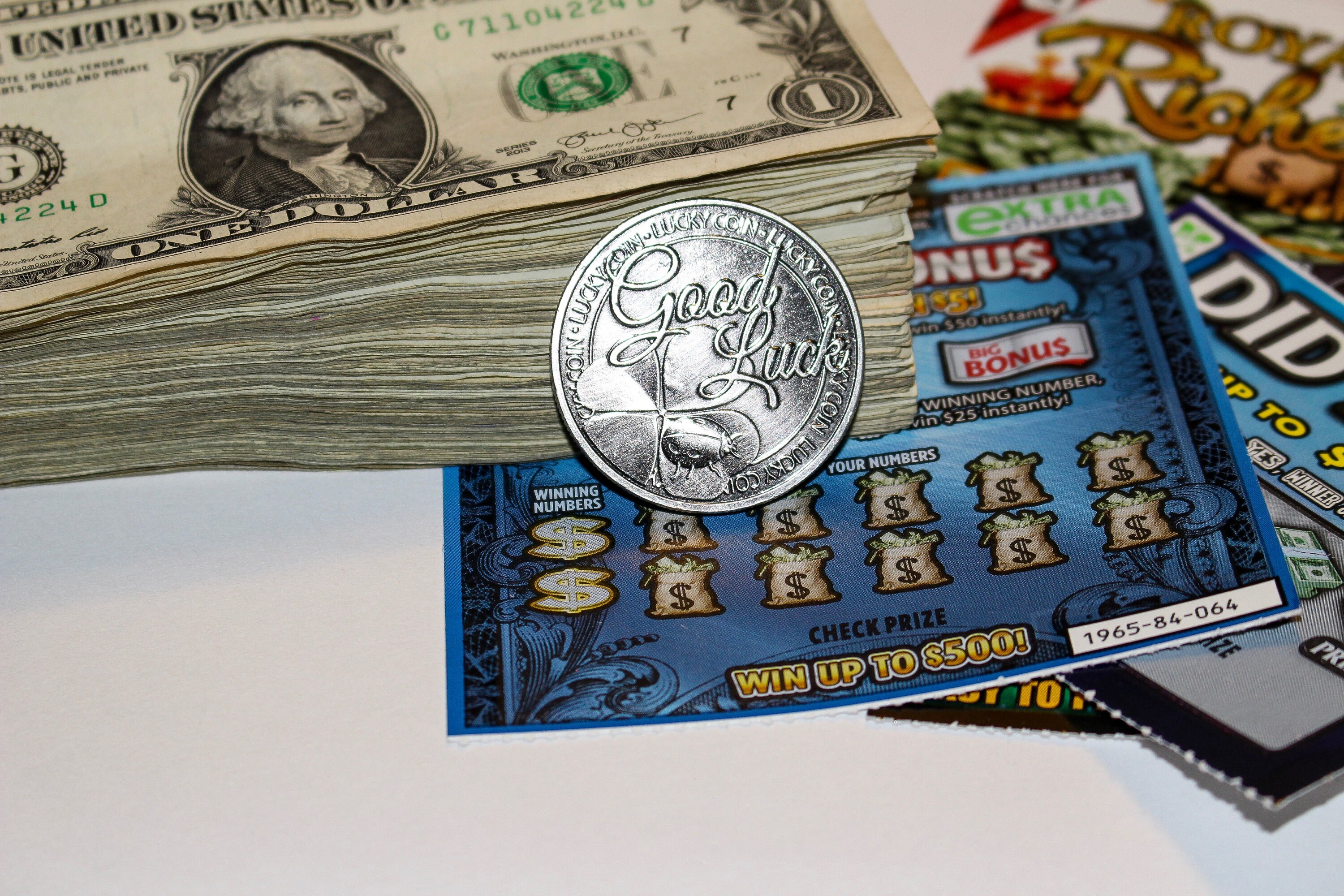 Lottery Scratcher Coin Good Luck Coin Scratcher Coin N Etsy