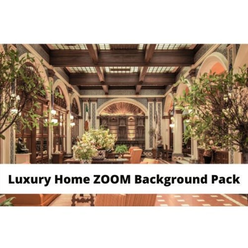 New Pack of 12 2020 ZOOM Luxury Home Background INSTANT Etsy