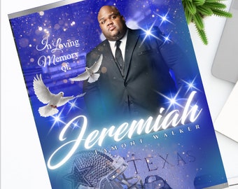Dallas Cowboys Funeral Program Template | Celebration of Life (Digital Download)