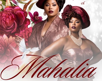 Floral Funeral Obituary Template "Mahalia" 4 pages 8.5x11
