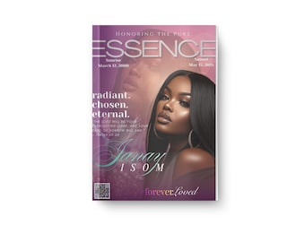 Magazine Style Obituary Template | 8 Page Luxury Memorial Program | Editable 17x11 Celebration of Life
