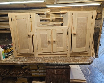 Handmade real wood kitchen cabinets