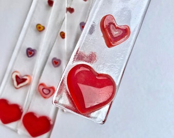 Fused Glass Heart Sun catcher, Fused glass Heart light catcher, gift, Fused Glass Cornwall, Cornish, Irish, Fused Glass Ireland, Rainbow