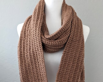Handmade Knit Scarf, Cozy Winter Scarf, Womens Knitted Scarf, Gift for Her, Gift for Mom, Christmas Gift