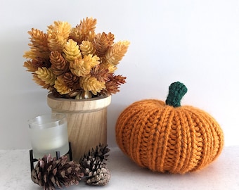 Handmade Plush Pumpkin, Thanksgiving and Halloween Decor