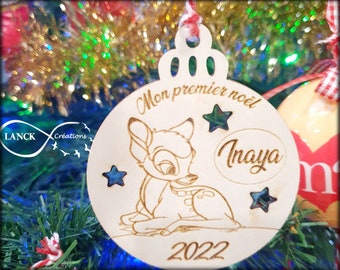 Personalized Christmas bauble - My first Christmas (Personalization with first name)