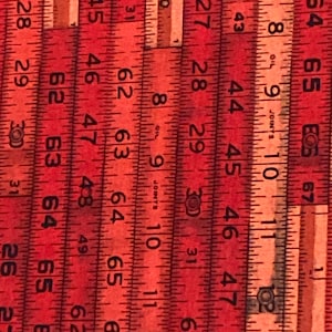Ruler Print Cotton Fabric BTY - Building Blocks Moda - American Jane