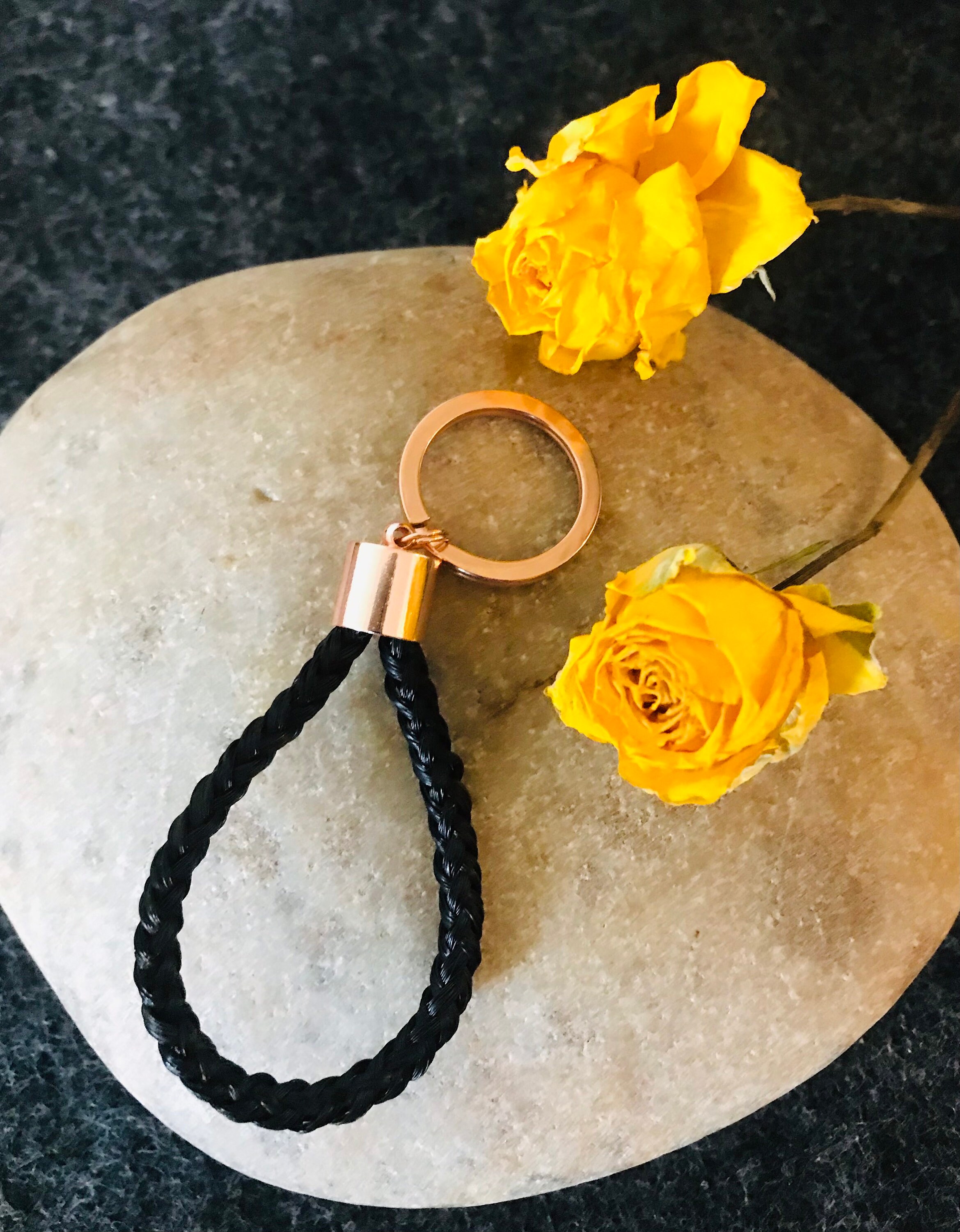 Keychain made of horse hair Etsy