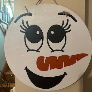 Snowman hanging decor