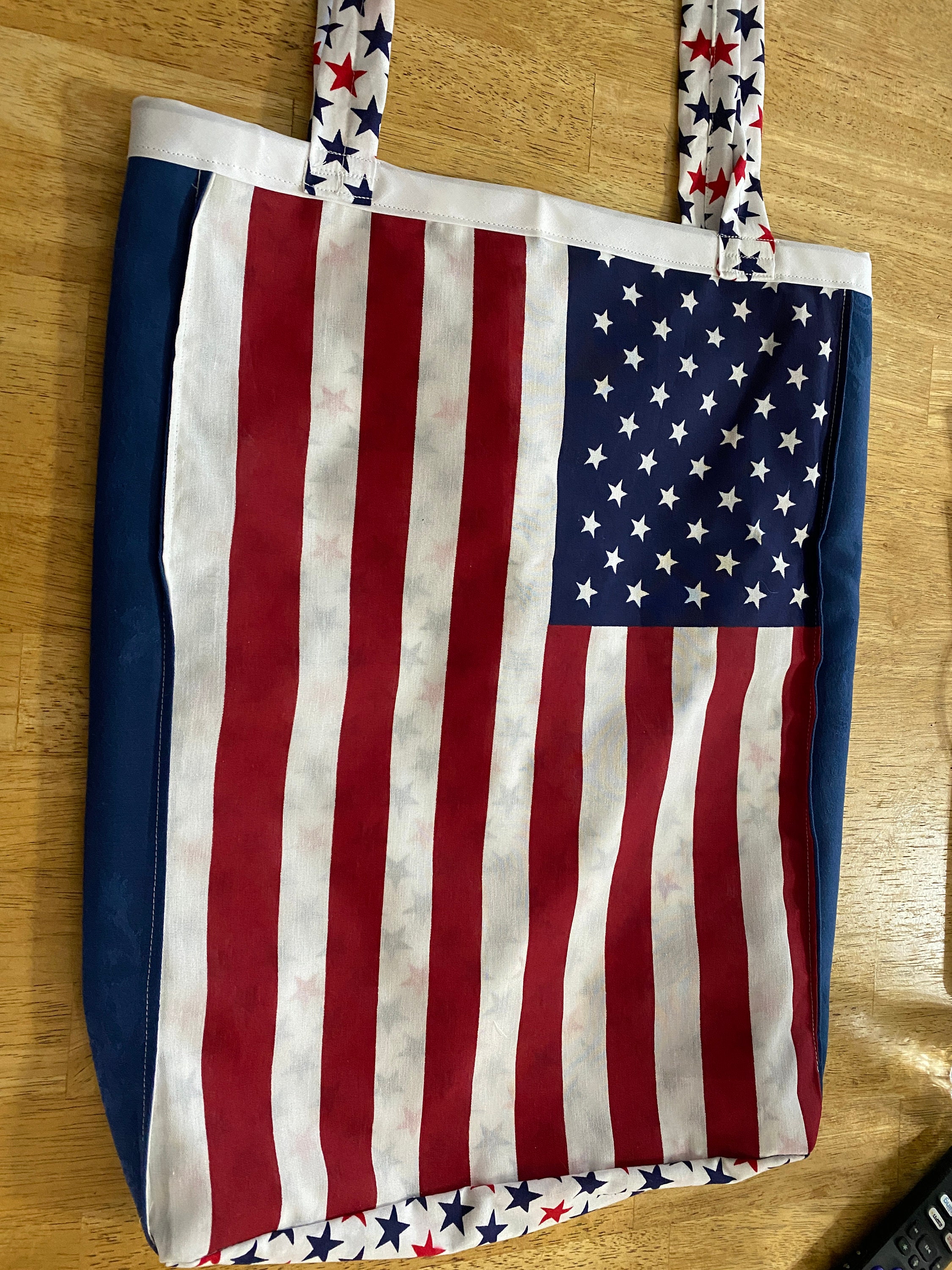 American Flag Tote Bag Handmade Etsy