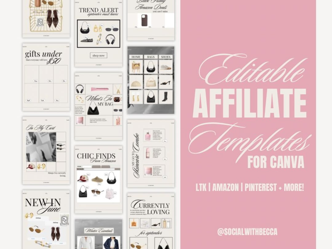 40 Editable LTK Canva Templates for Instagram, LTK Product Collage, Ltk ...