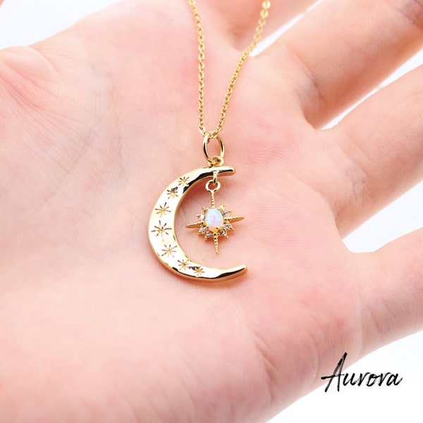 Moon Necklace Etsy UK