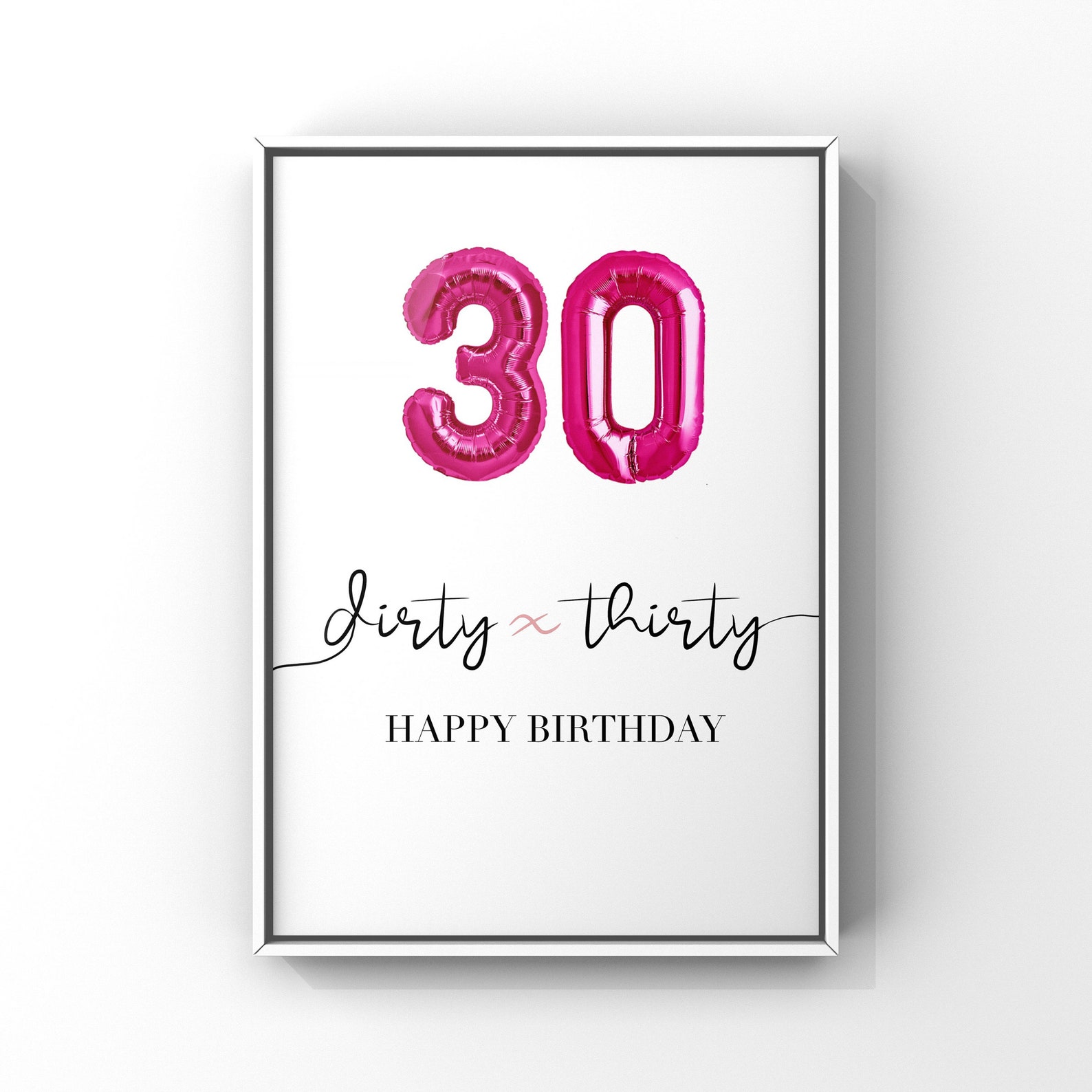 Geburtstagsgeschenk zum 30. Poster zum Ausdrucken - Etsy.de