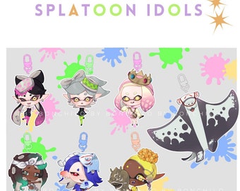 Splatoon idols - keychains