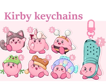 Kirby as animals - keychains