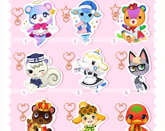 B GRADE ! Animal Crossing - Holographic Acrylic Charms